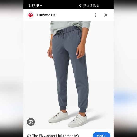 Lululemon On The Fly Jogger Color -Java Size 6 - Picture 4 of 4